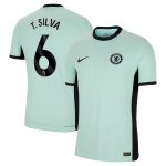 Chelsea FC chelsea nike third vapor match shirt 2023-24 with t. silva 6 printing Jerseys - Official Football Shirts UK