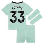 Chelsea FC chelsea nike third stadium sponsored kit 2023-24 – infants with fofana 33 printing Jerseys - Official Football Shirts UK